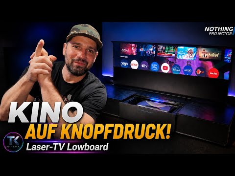 Vorschaubild: 100 Zoll Kino auf Knopfdruck! Dieses Laser-TV-Lowboard ist irre