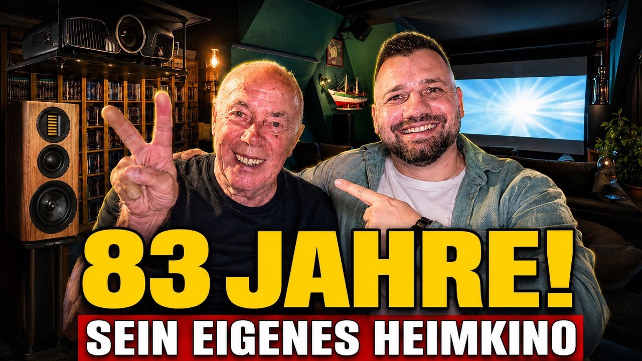 Peter und Tobi in Peters eigenem Heimkino